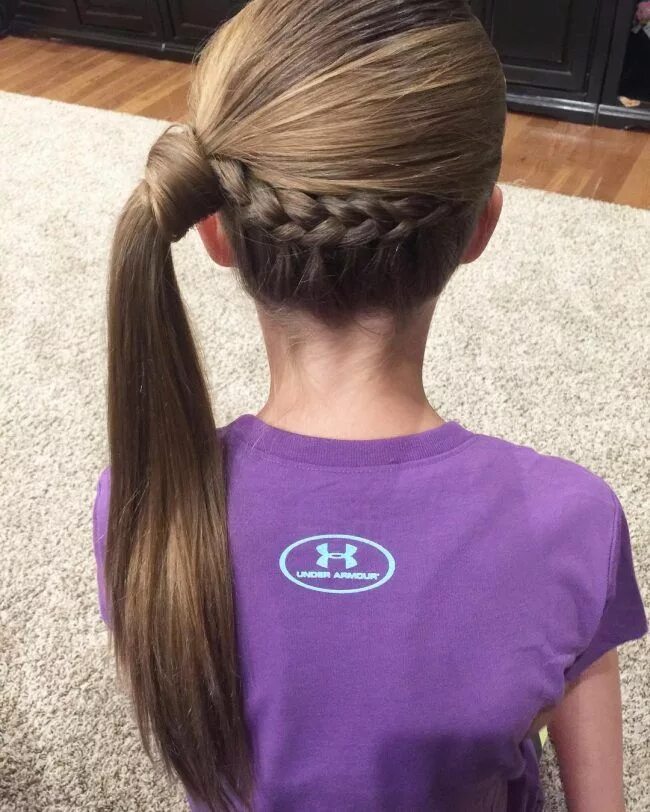 Подростковые прически для девочек 2024 Lace Braid into a Side Pony Pretty hairstyles, Teenage hairstyles, Cute little g