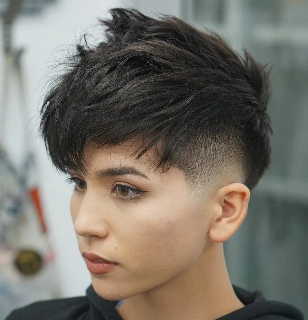 Подростковые прически на короткие волосы 50 Hottest Pixie Cut Hairstyles in 2019 Messy short hair, Pixie cut shaved sides