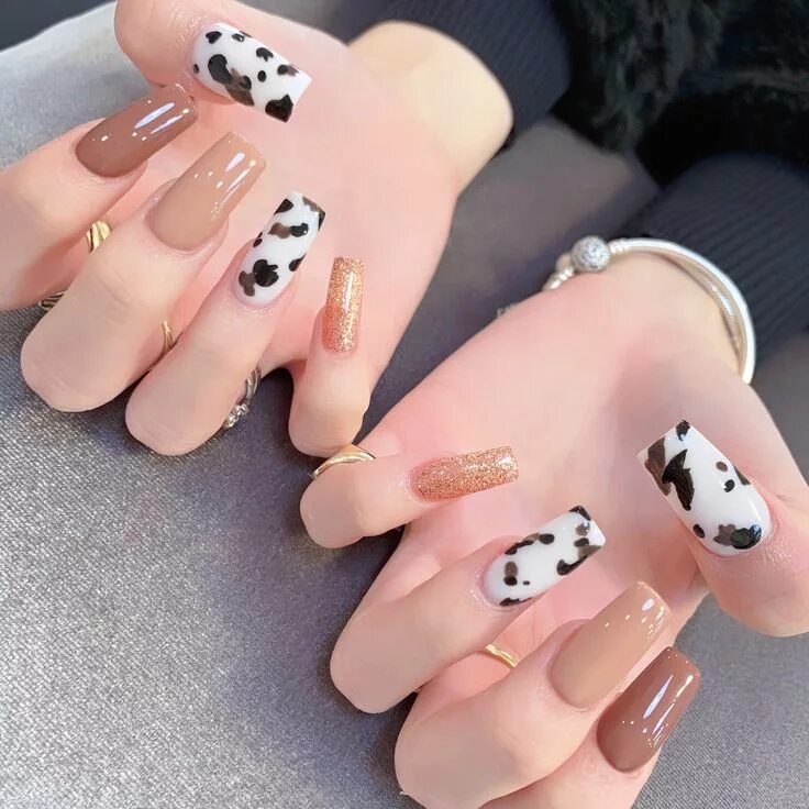 Подростковый дизайн ногтей Nail Bar Citrine' Spa Andover Luxury Pedicure Cow nails, Best acrylic nails, Bli