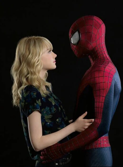 Подруга человека паука фото Peter Parker / Spider-Man & Gwen Stacy (Andrew Garfield & Emma Stone) Spiderman 