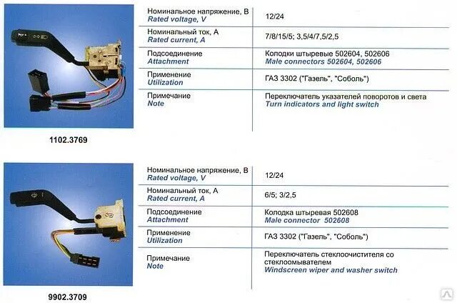 Подрулевой переключатель газель схема подключения 1102.3769 Переключатель подрулевой купить в Минске и Беларуси по низкой цене