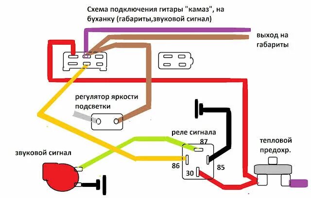 Подрулевой переключатель камаз схема подключения Как поменять гитару на камазе - фото - АвтоМастер Инфо