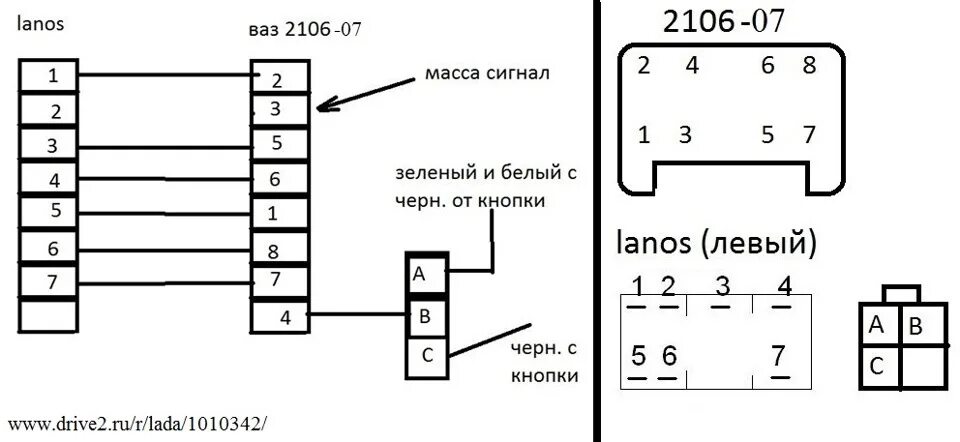 Подрулевой переключатель ваз 2107 схема подрулевые ланос (комфорт) - Lada 2101, 1,5 л, 1973 года стайлинг DRIVE2