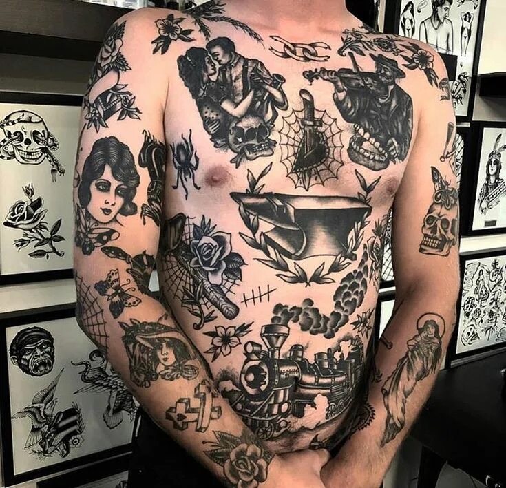 Подставить тату на фото Pin on Tattoos Body suit tattoo, Torso tattoos, Tattoos