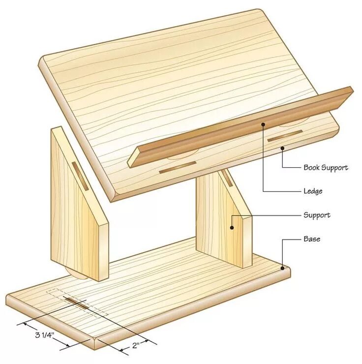 Подставка для чертежей своими руками Projects and Plans Diy wood projects furniture, Diy woodworking, Diy book holder