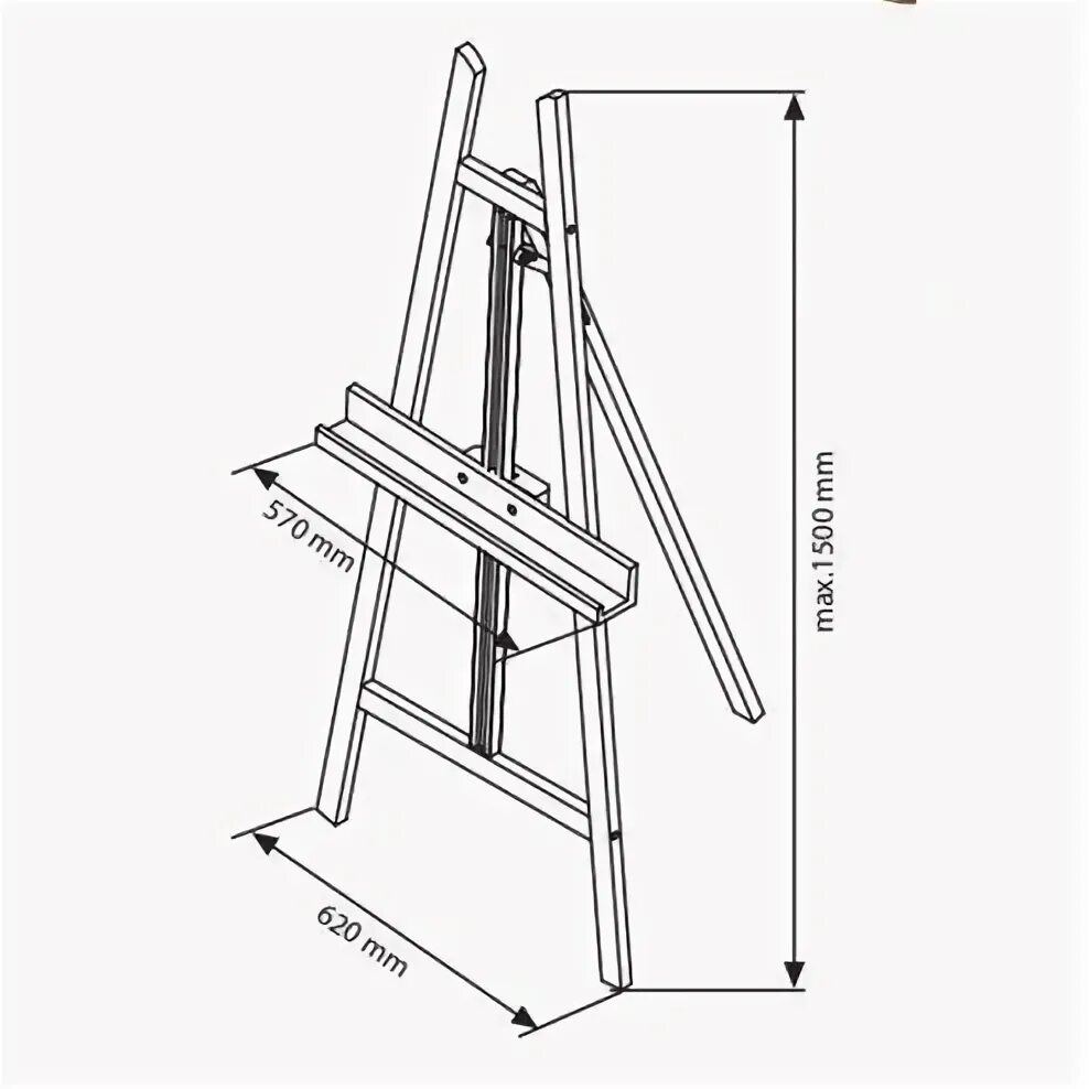 Подставка для чертежей своими руками Display easel dimensions Display easel, Easel, Display