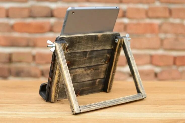 Подставка для фото своими руками Wooden Ipad Stand Ipad Holder Holz Ipad Ständer Ipad Etsy Wooden ipad stand, Woo