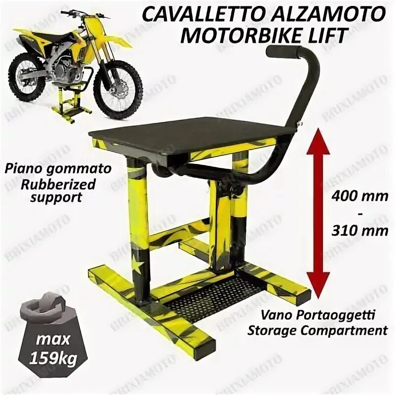 Подставка для мотоцикла эндуро своими руками чертежи CAVALLETTO ALZA MOTO GRAFICA GIALLO HUSABERG 600 E 1993-1995 eBay