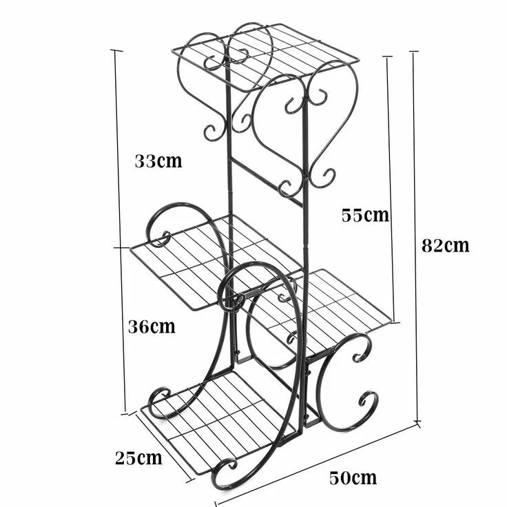 Подставка для цветов своими руками чертеж 4 Tier/6 Tier Metal Plant Stand Flower Holder Racks,Indoor Outdoor Plant Shelf O