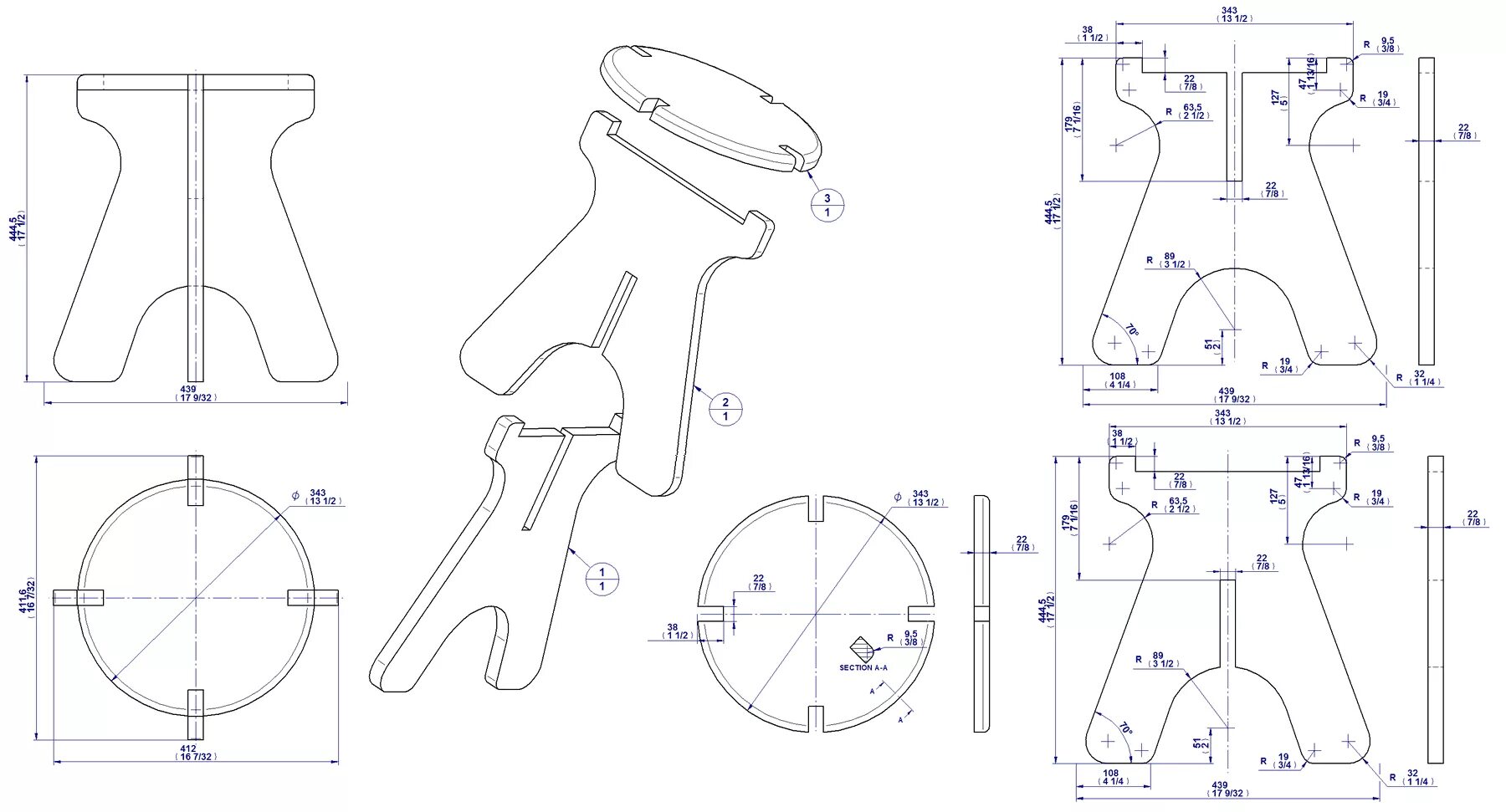 Подставка из фанеры своими руками чертежи kuchonni-stula-malenka-kuchnja-3.gif (1800 × 971) Collapsible stool, Stool woodw