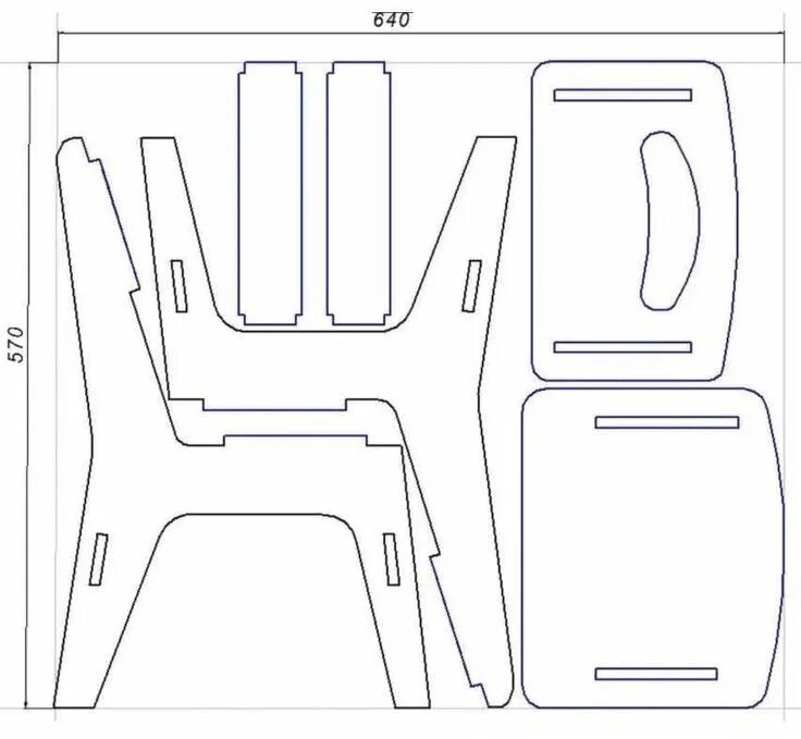 Подставка из фанеры своими руками чертежи Стул шаблон Cnc furniture plans, Wood furniture diy, Cnc furniture