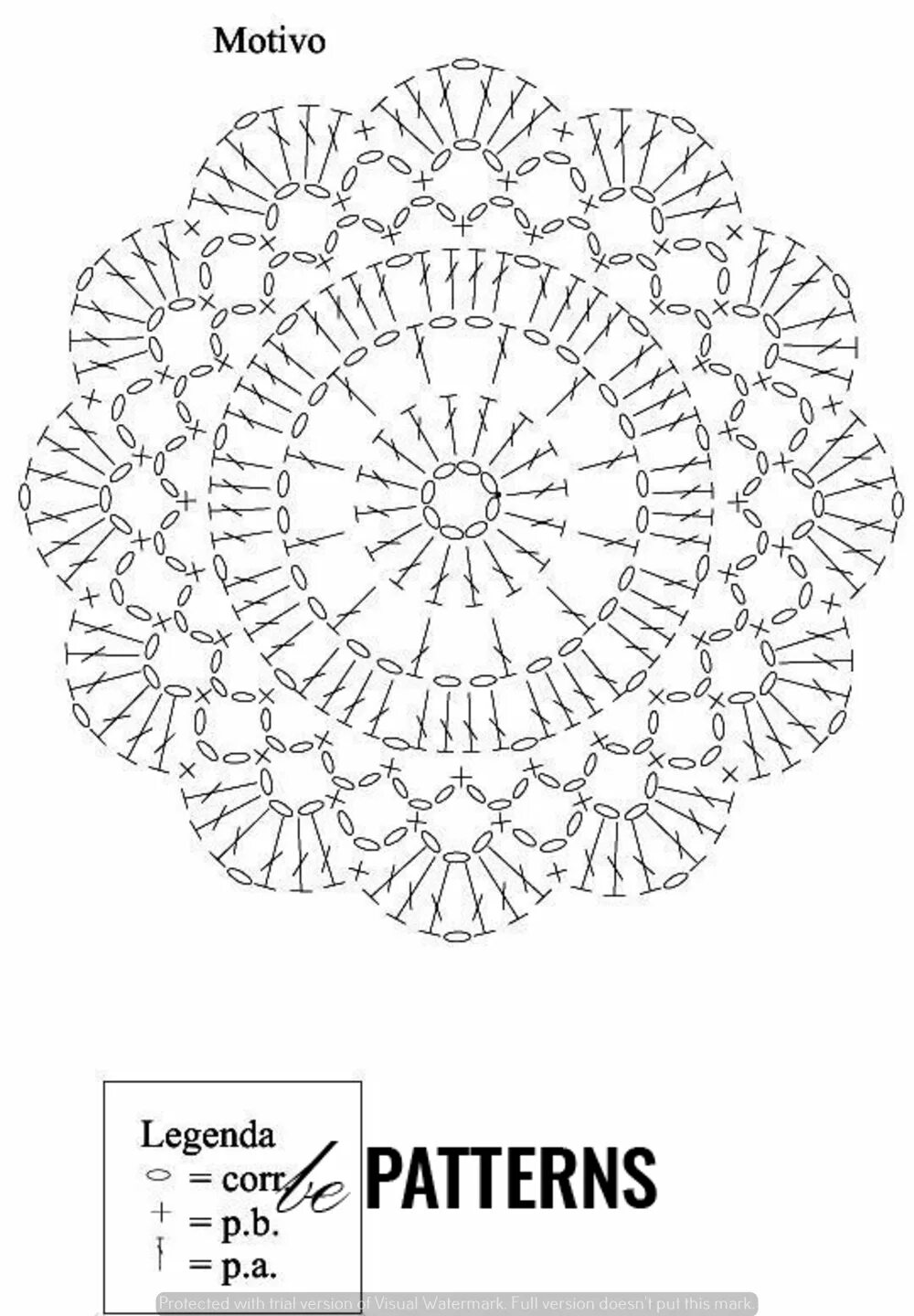 Подставка крючком схема Crochet Mandala Doily Tutorial