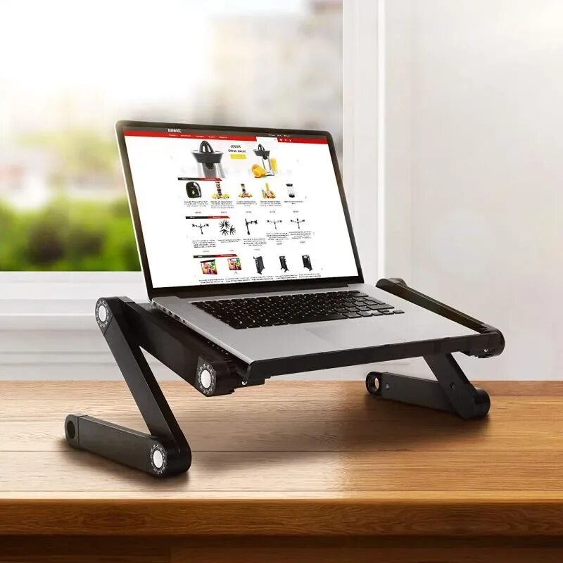 Подставки для ноутбука фото 2023 New Portable Adjustable Aluminum Laptop Stand Desktop Holder For Notebook -