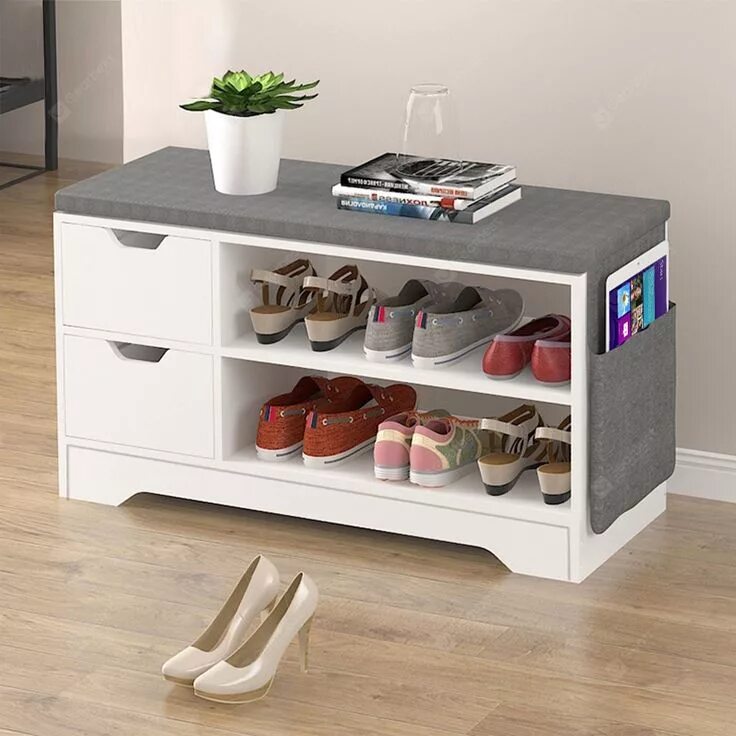 Подставки для обуви в прихожую фото Shoes Storage Rack Stool Padded Seat Sale, Price & Reviews в 2020 г Мебель в при