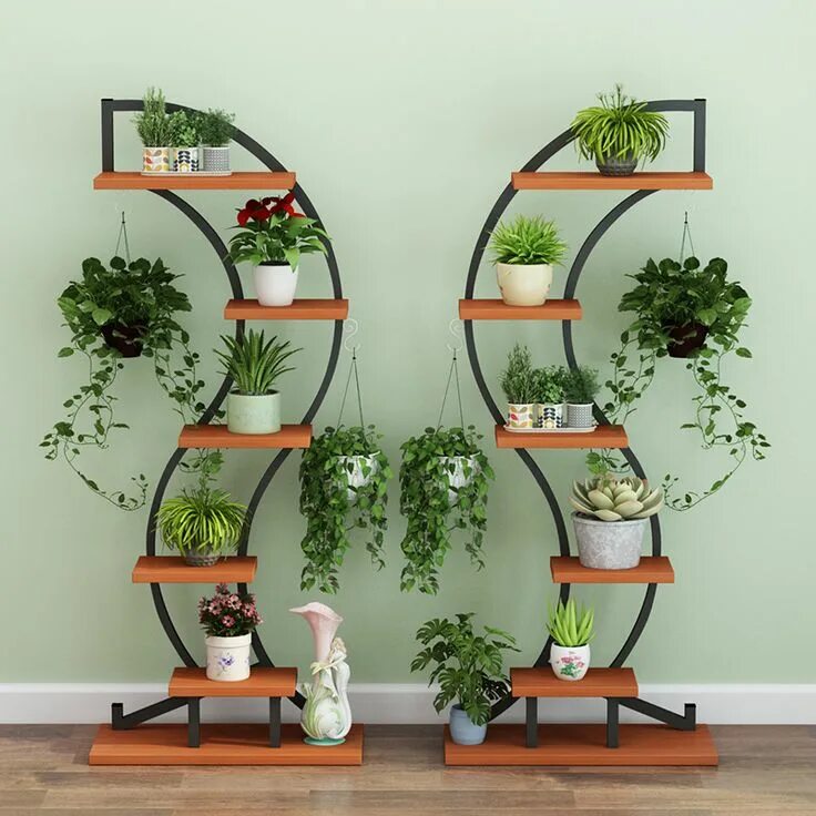 Подставки для цветов своими руками фото Maintaining Plant stand indoor, Plant wall decor, Inside plants decor