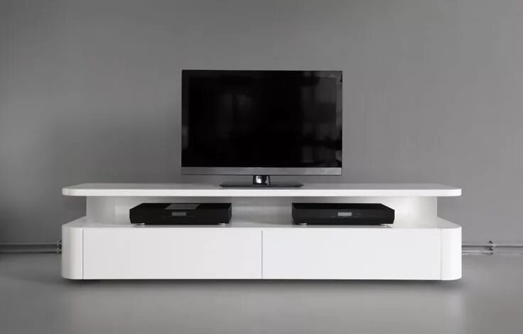 Подставки под телевизор напольные современные фото Meuble TV design - Studio de création de meubles RKNL System furniture, Tv stand