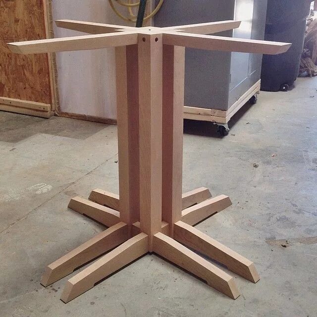 Подстолье деревянное фото A&K Woodworking & Design - Our new table is coming along! We’re in the studio...