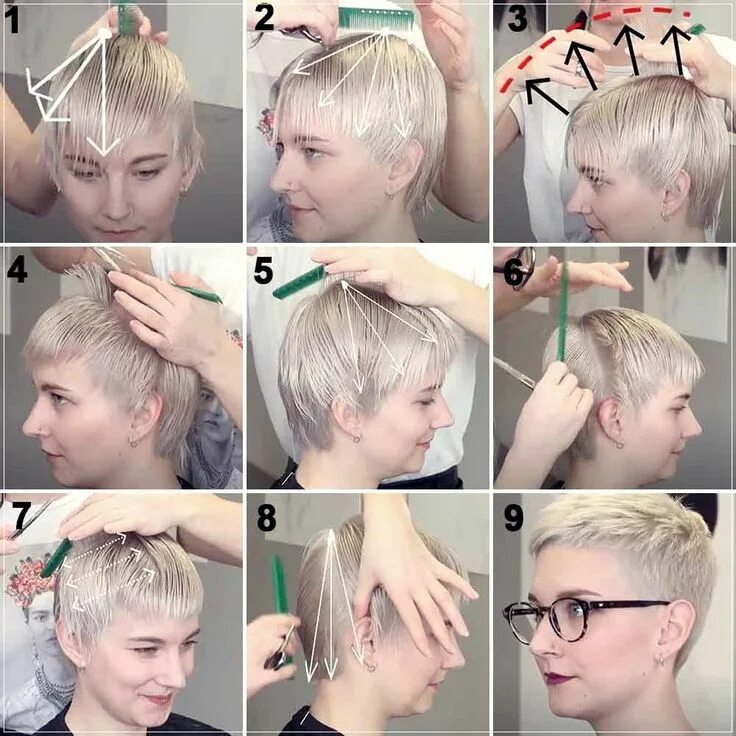 Подстричь короткую прическу Pin on Short cut hairstyle Cut hair at home, Short hair styles, Hair cut guide