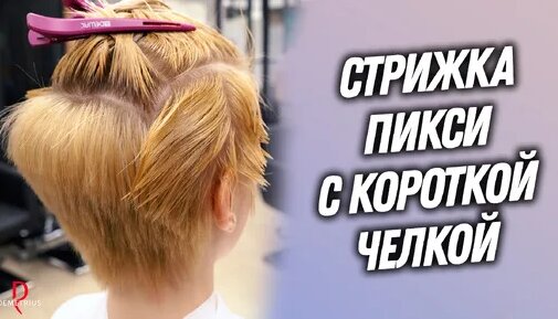 Подстричь короткую стрижку женскую видео DEMETRIUS Стрижка ПИКСИ с короткой челкой для молодой девушки - смотреть онлайн 