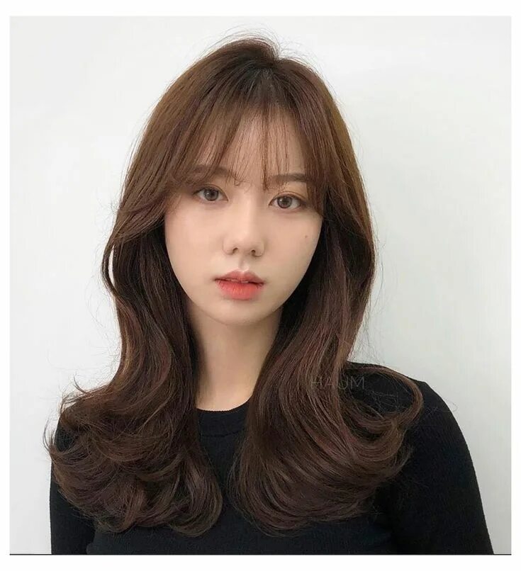 Подстричь прическу на длинные волосы корейские These are the hottest Korean bangs in 2019 #korean #hair #color #brown #natural 