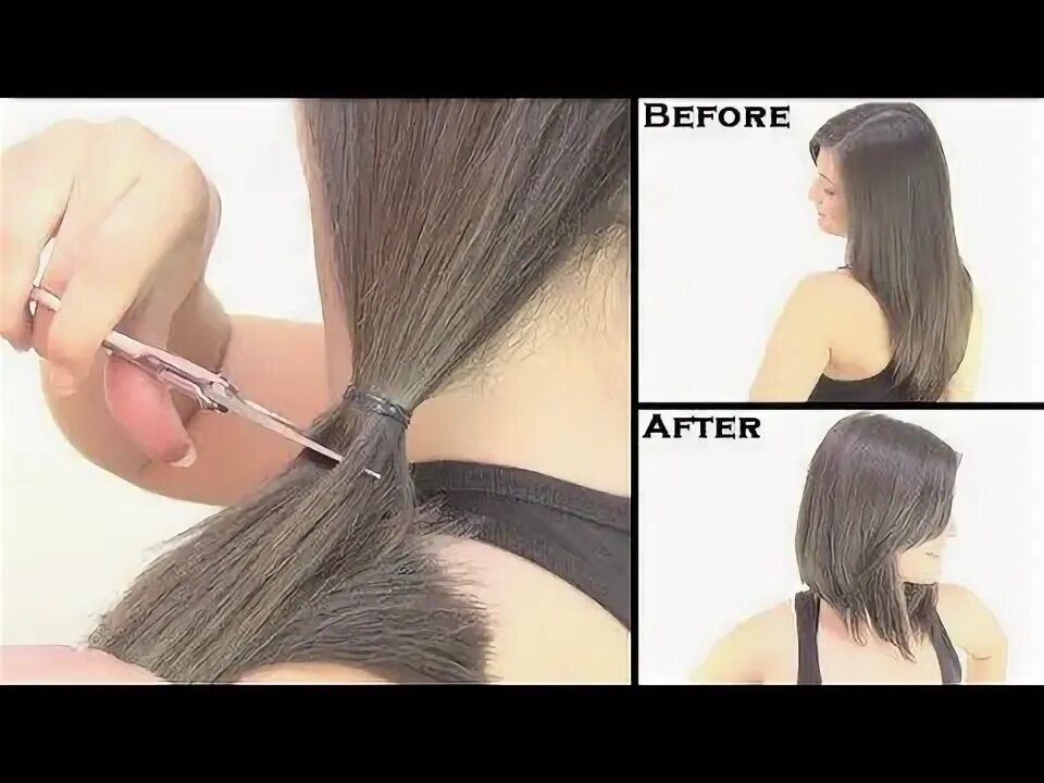 Подстричь волосы в домашних условиях фото Cómo cortar el cabello, tres vídeo-tutoriales muy sencillos - http://www.bezzia.