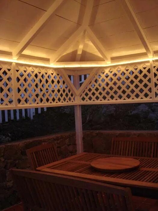 Подсветка беседки светодиодной лентой фото 404 Error - Page Not Found Gazebo lighting, Outdoor deck decorating, Gazebo