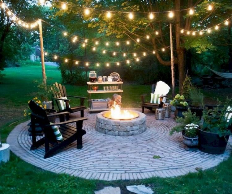 Подсветка дачи своими руками 29 Rustic Backyard Ideas Landscaping Backyard seating, Backyard fire, Backyard