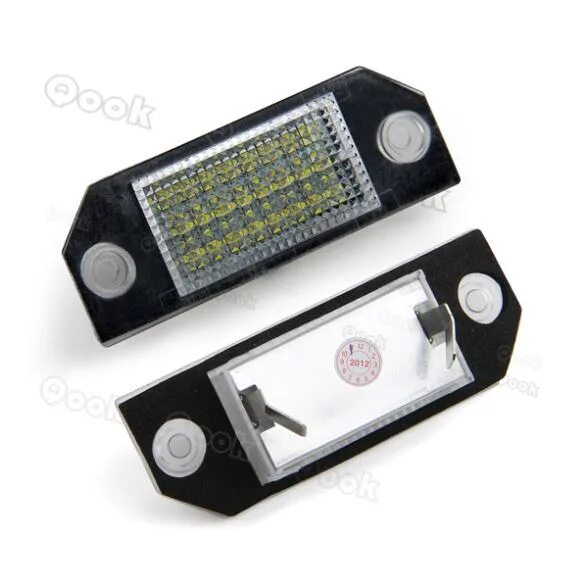 Подсветка номера фото 2pcs White 24 LED Number License Plate Lights Lamps Bulbs for Ford Focus 2 C Max