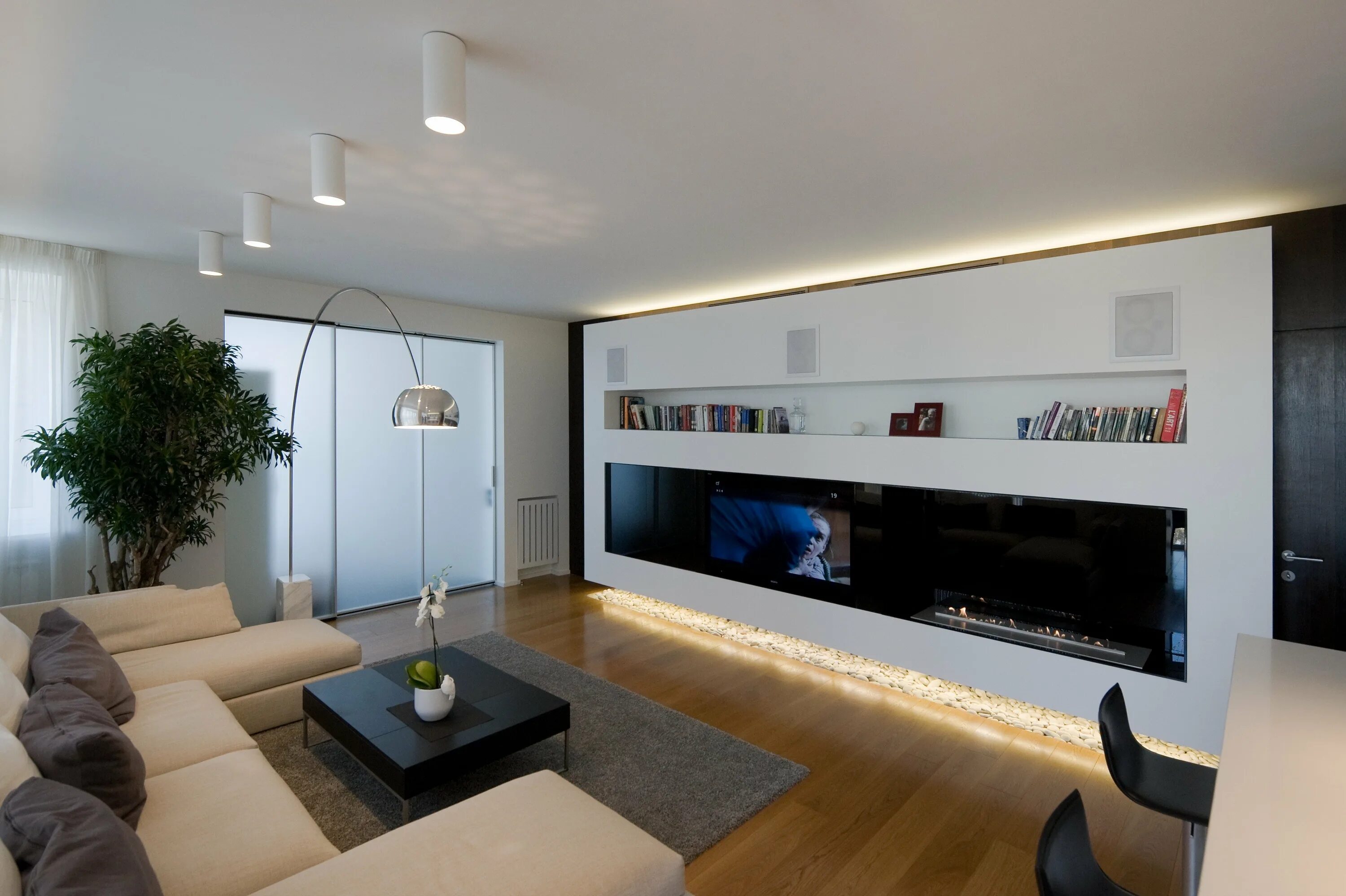 Подсветка в интерьере гостиной Modern Apartment In Russia - Picture gallery 1