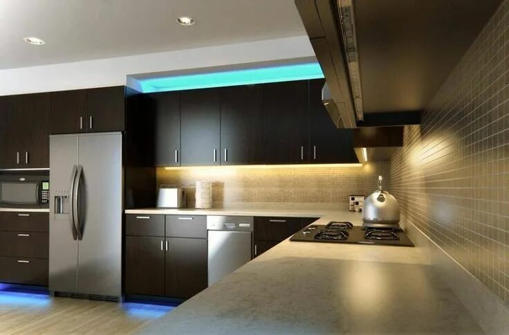 Подсветка в интерьере кухни Pin by EA European Architecture on 061 EA-KITCHENS MODERN Inside kitchen cabinet