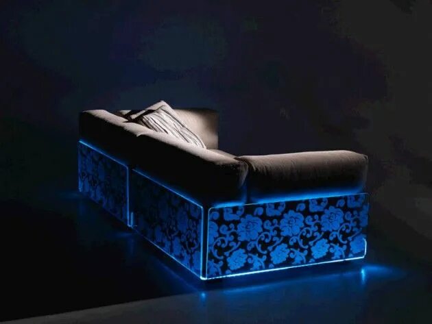 Подсветке дивана фото LED Lighted Sofa Sets Ideas - See these stunning pieces from Moreethat. Modern f