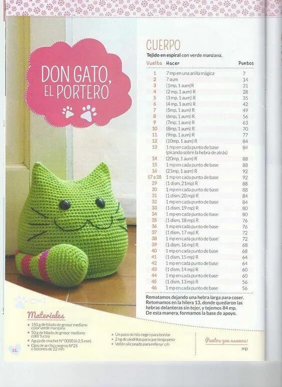 Подушка амигуруми крючком схема и описание 39 Patrones de simpáticos Amigurumis ll ( Patrones en español) Ganchillo amiguru