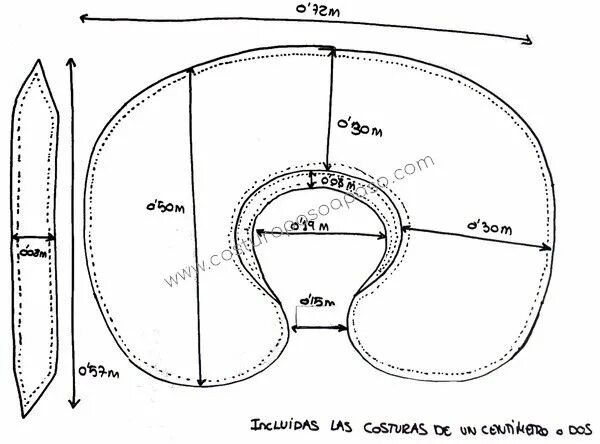 Подушка дорожная своими руками выкройка Como hacer cojines para bebés (con moldes) - Costura Paso a PasoCostura Paso a P