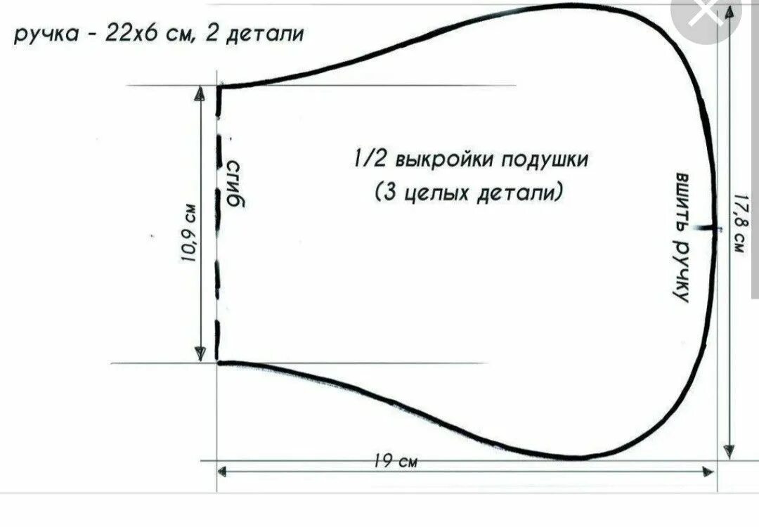 Подушка косточка выкройка Бесплатные выкройки подушка: найдено 88 изображений