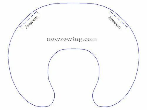 Подушка на шею своими руками выкройки Как сшить подушечку для шеи как сшить подушку для шеи - mimege.ru #yandeximages 