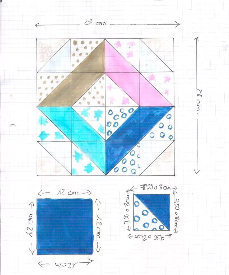 Подушка пэчворк своими руками схемы Les Antònies: TUTORIAL DE PATCHWORK: BLOC 4. Patchwork quilt patterns, Quilting 