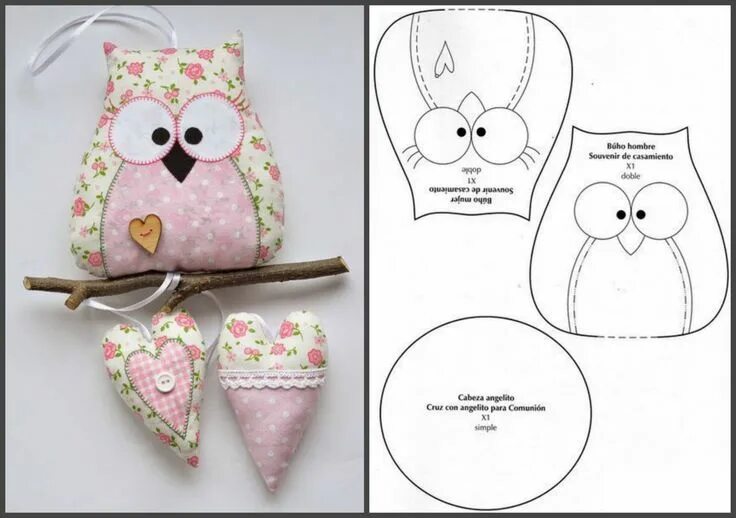 Подушка сова своими руками выкройка Текстильная сова Owl sewing patterns, Owl sewing, Sewing crafts