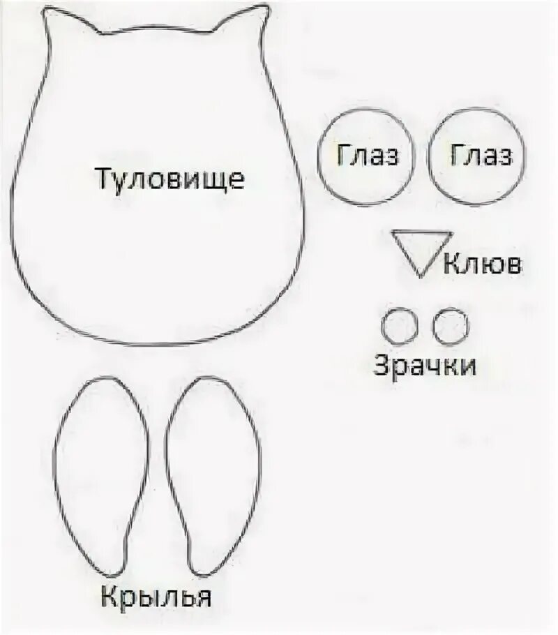 Подушка совушка своими руками с выкройкой Выкройки подушек-сов. Подушка-игрушка своими руками Ugler