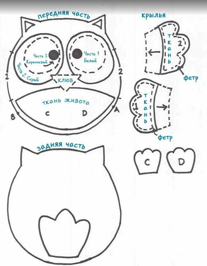 Подушка совушка своими руками с выкройкой Подушки совы своими руками с выкройками и пошаговыми мк, 12 моделей