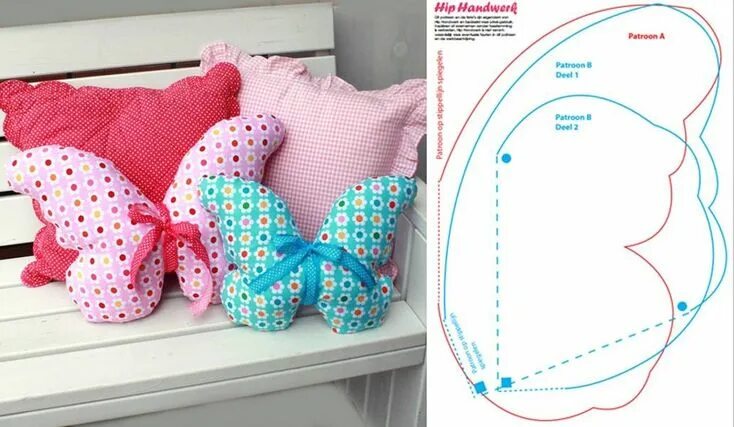 Подушка своими руками фото схемы Pin by Creahuys on Crea-schattig Diy butterfly, Diy pillows, Butterfly pillow