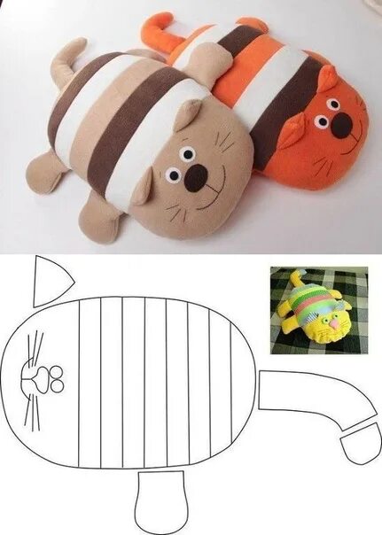 Подушки игрушки своими руками выкройки фото ❤ Cool pillow toys to the baby room. A selection of ideas for creativity ❤ 2023 