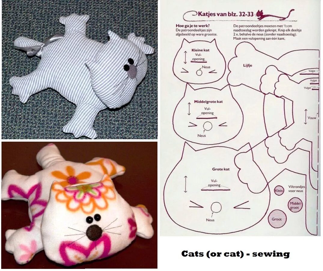 Подушки игрушки выкройки фото схемы Cats (or cat) - sewing Diy pillows, Stuffed toys patterns, Animal pillows