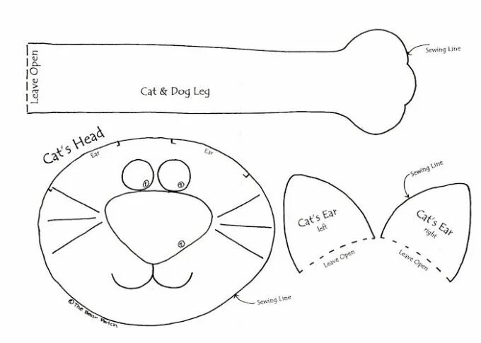 Подушки игрушки выкройки фото схемы Выкройка кота и собаки Игрушки, Забавные подушки, Рукоделие