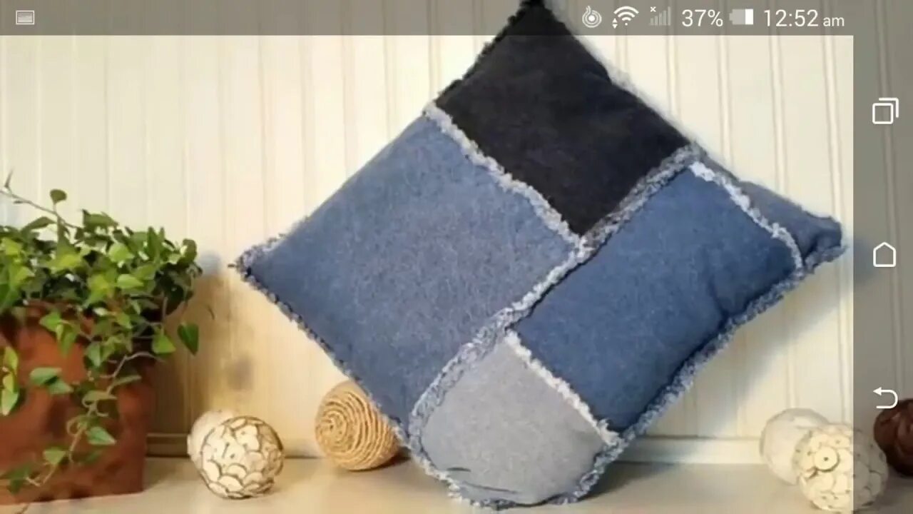 Подушки из джинс своими руками выкройки Old jeans cushion cover ideas..Latest cushion cover ideas..#recycleidea.. - YouT