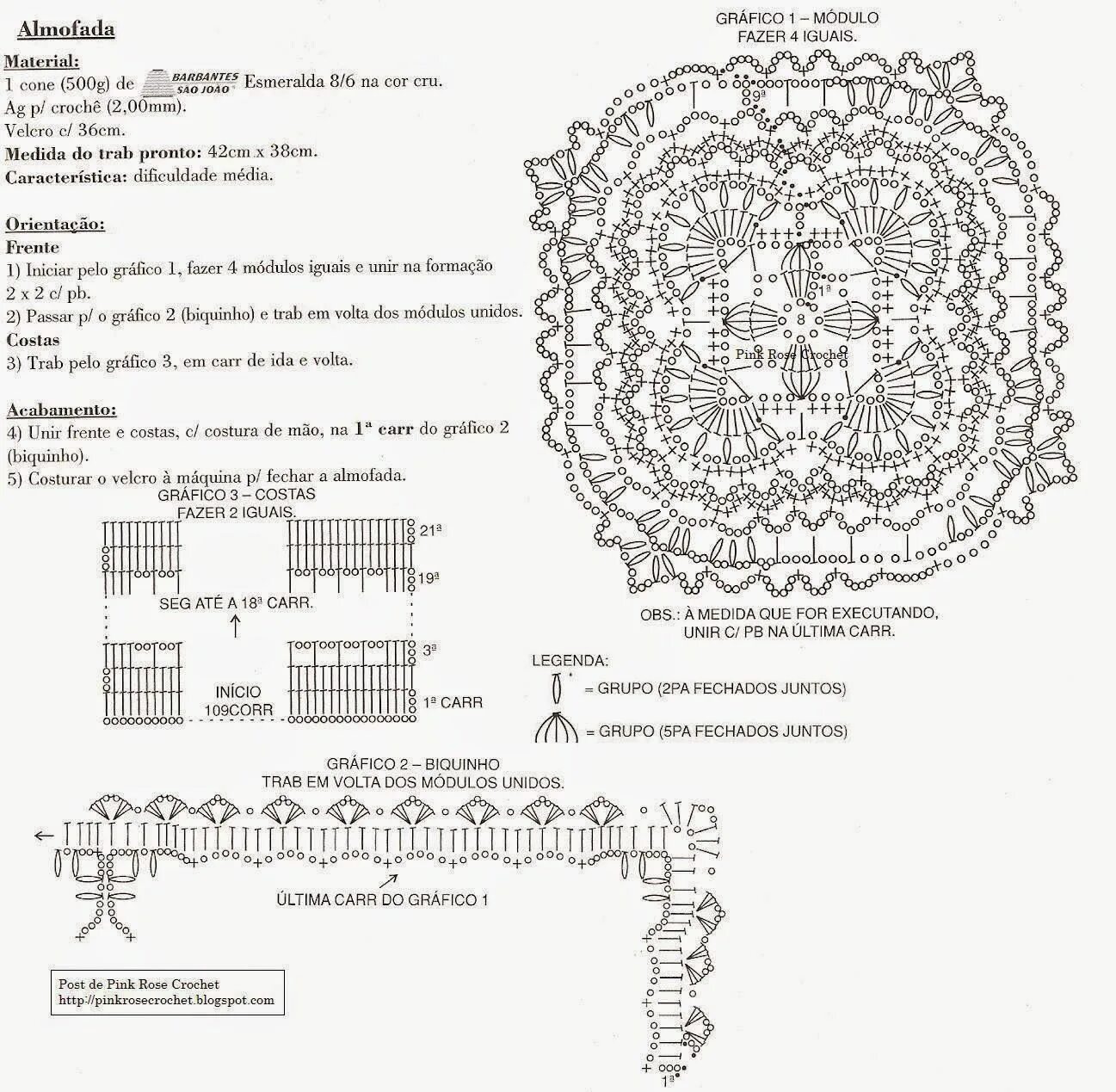 Подушки крючком со схемами и описанием Crochet and arts: Crochet pillow Вязаные подушки, Крючком схема, Вязание