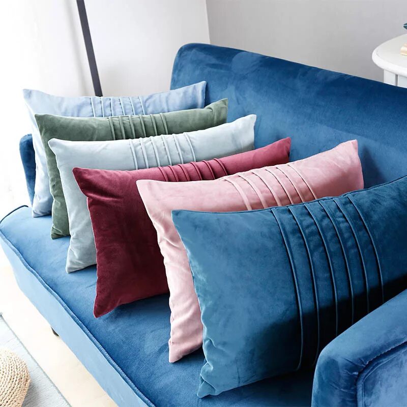 Подушки на диван фото и схема Hot Sale New Arrival Crepe Pillow Cover Velvet Sofa Cushion Cover Decorative Pil