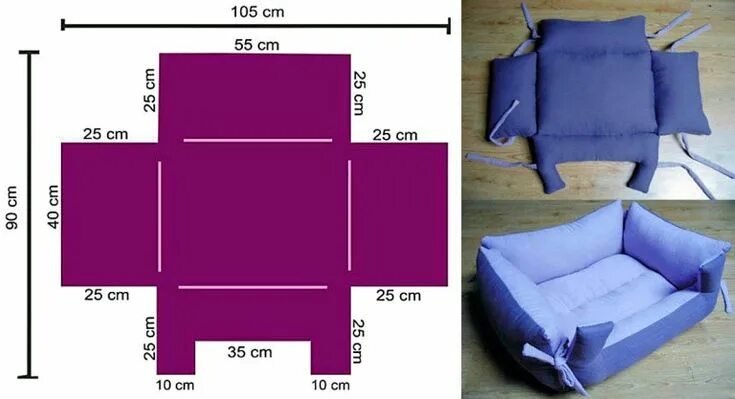 Подушки своими руками выкройки размеры Лежанка для собаки своими руками: шьем разных видов, варианты, выкройки Собаки, 