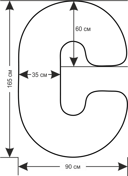 Подушки своими руками выкройки размеры Выкройка подушки под шею