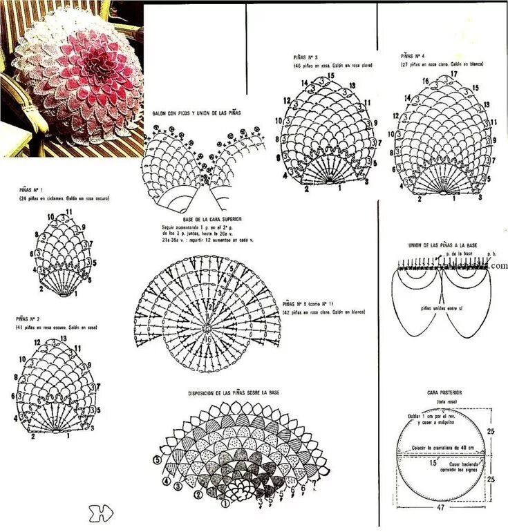 Подушки связать крючком схемы описание Подушка цветок крючком схема. Декоративная подушка крючком схемы Crochet pillow,