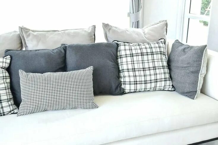 Подушки в интерьере фото Fantastic Throw Pillows For Grey Couch , Unique Throw Pillows For Grey Couch 32 